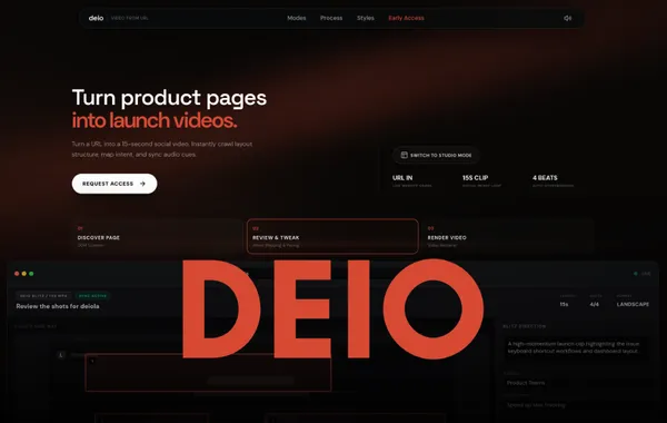 Deio interface preview